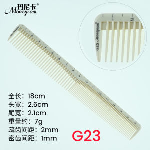 Mens Flat Comb Wide-Tooth Comb Female Hair Comb Professional Haircut Ruler Comb Scale Flat Head Male Hair Hairdressing Comb