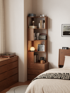 DONGMU | Solid Wood Corner Standing Shelf
