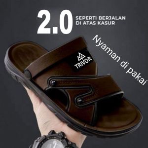 sandal karet pria terbaru trivor model kasual