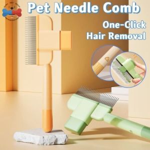 Pet Flea Comb Cat Dog Hair Removal Comb Stainless Steel Metal Teeth Pet Grooming Massaging Tool