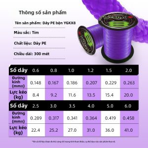 NALETE | Dây Câu Cá PE Lụa Nhập Khẩu