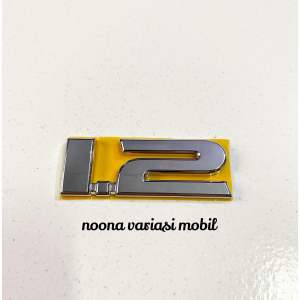 Logo Emblem Angka tipe 1.2 untuk avanza warna chrome