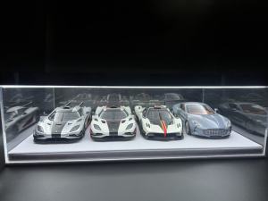 High-End Acrylic Dustproof Display Box for 1/18 4-Parking Car Models New Style Exhibit Case for Auto Collectors