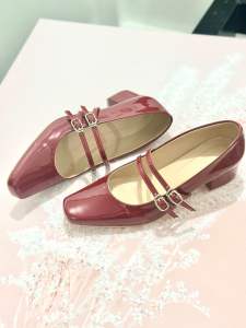 TARA 1.5inch block herl mary jane shoes