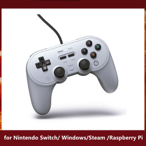 8BitDo | 8BitDo Pro 2 Wired Gamepad USB Controller for Nintendo Switch Windows Steam Raspberry Pi NS Switch Game Control