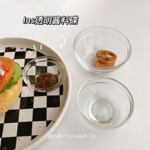 Transparent Glass Sauce Dish Mini Steak Kimchi Dip Cute Cup Bowl Korean Style Clear Marinade Plate Glass Tomato Juice