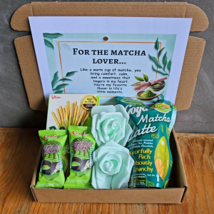 ✨ Matcha Treats Giftbox Set Simple Gift for Green Tea Lovers Snacks Valentiens Romance Custom Message