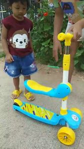 🛴🛴สกู๊ดเตอร์ 2in1 พี่หมี🐻🛴💨เล่นได้ทั้ง 2 แบบ 🛴เป็นรถขาไถ หรือ รถ scooter #ของเล่นของเด็ก #ขาไถเด็ก #สกู๊ตเตอร์เด็ก
