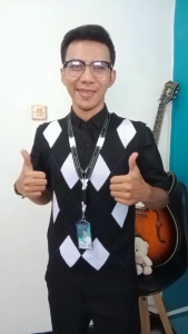 R15 - Rompi Rajut Pria & Wanita | Warna Hitam Motif Kotak Garis Putih Biru | Vest Bahan Premium 100%