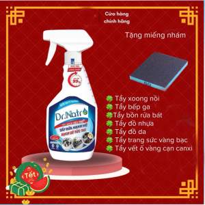 [ Giảm 40%  ] 1 Chai nước tẩy rửa đa năng Dr.Natro 500ml Tẩy Sạch Mọi Dấu Bẩn Trên Các Bề Mặt (Tặng kèm miếng chà chà đa năng)