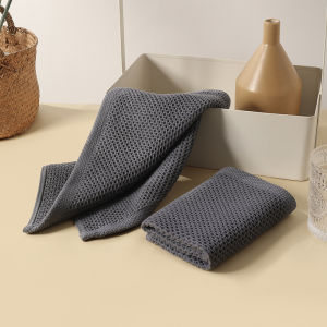 2 Chiếc Áo Cotton Khăn Vuông Thấm Hút Thoáng Khí Khăn Lau Tay Tổ Ong Vệ Sinh Nhà Bếp Trà Nhật Bản Hàn Quốc Series 34x34cm
