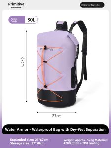 The Primitive | Waterproof Dry Wet Separation Outdoor Backpack