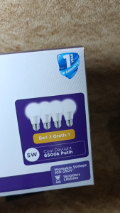 Beli 3 GRATIS 1 ECOLINK ISI 4pcs LEDBULB MULTIPACK 8W 10W 12 Watt Putih COOL DAYLIGHT