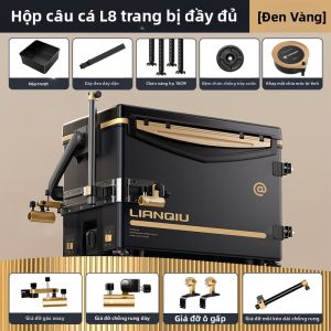 LIANQIU | Hộp Đựng Câu Cá Đa Năng Di Động Có Ghế Ngồi Đường Dây Đầy Đủ
