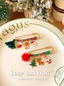 Cartoon Santa Claus Brooch: A Stylish & Exquisite Christmas Gift