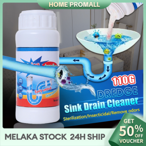 110g Sink Drain Clog Remover High Efficiency Pipeline Dredge Kitchen Sewer Powder Deodorant Toilet Bowl Cleaner