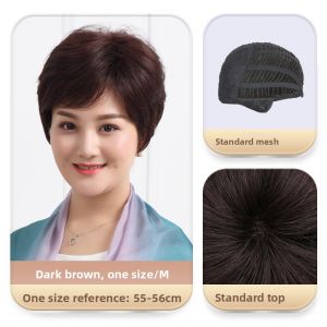 BESTUNG | Short Curly Realistic Mom Wig