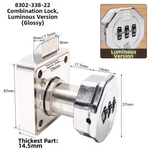 Password Protection Lock Mechanical Drawer Cabinet Letterbox