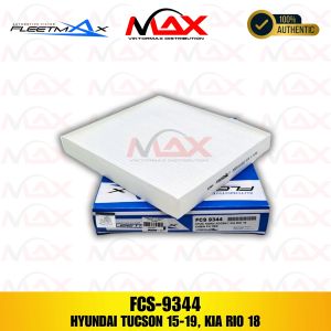 FCS-9344 FLEETMAX CABIN AIR FILTER FOR HYUNDAI ACCENT 2019-22\\n\\n What is the FCS-9344 FLEETMAX Cabin Air Filter?\\n\\nThe FCS-9344 FLEETMAX Cabin Air Filter is a premium quality replacement air filter designed specifically for the Hyundai Accent model years 2019-2022. This air filter is engineered to provide excellent filtration performance while maintaining optimal airflow, ensuring a comfortable and healthy driving experience.\\n\\n Key Features\\n\\n- High-efficiency filtration\\n- Easy installation\\n- Long-lasting performance\\n- Enhanced air quality\\n\\n Compatibility\\n\\nThe FCS-9344 FLEETMAX Cabin Air Filter is compatible with the Hyundai Accent model years 2019-2022. It is important to verify the compatibility of the air filter with your specific vehicle before purchasing.\\n\\n How to Install the FCS-9344 FLEETMAX Cabin Air Filter\\n\\nInstalling the FCS-9344 FLEETMAX Cabin Air Filter is a straightforward process that can be completed by following the step-by-step guide below:\\n\\n Tools Required\\n\\n- Screwdriver\\n- Replacement air filter\\n\\n Step-by-Step Guide\\n\\n1. Locate the air filter housing, which is typically located under the dashboard on the passenger side of the vehicle.\\n2. Remove the screws securing the air filter housing cover and carefully lift it off.\\n3. Remove the old air filter from the housing.\\n4. Insert the new FCS-9344 FLEETMAX Cabin Air Filter into the housing, ensuring it is seated properly.\\n5. Replace the air filter housing cover and secure it with the screws.\\n\\n Benefits of Using the FCS-9344 FLEETMAX Cabin Air Filter\\n\\nUsing the FCS-9344 FLEETMAX Cabin Air Filter offers several benefits, including:\\n\\n Improved Air Quality\\n\\nThe FCS-9344 FLEETMAX Cabin Air Filter effectively filters out contaminants such as pollen, dust, and other particles, resulting in improved air quality inside the vehicle.\\n\\n Enhanced Comfort\\n\\nBy providing clean air, the FCS-9344 FLEETMAX Cabin Air Filter helps create a more comfortable driving environment, reducing fatigue and improving overall well-being.\\n\\n Extended Filter Life\\n\\nThe FCS-9344 FLEETMAX Cabin Air Filter is designed to last longer than standard air filters, reducing the frequency of replacements and saving you money in the long run.\\n\\n Where to Buy the FCS-9344 FLEETMAX Cabin Air Filter\\n\\nThe FCS-9344 FLEETMAX Cabin Air Filter can be purchased from authorized dealers and online retailers. Here are some options:\\n\\n Authorized Dealers\\n\\nVisit your local authorized Hyundai dealer to purchase the FCS-9344 FLEETMAX Cabin Air Filter.\\n\\n Online Retailers\\n\\nShop for the FCS-9344 FLEETMAX Cabin Air Filter at reputable online retailers such as Amazon, eBay, and Walmart.\\n\\nIn conclusion, the FCS-9344 FLEETMAX Cabin Air Filter is an excellent choice for improving the air quality inside your Hyundai Accent 2019-2022. By providing high-efficiency filtration, easy installation, and extended filter life, this cabin air filter offers numerous benefits that will enhance your driving experience.\"