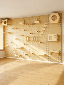 BEIQIVI | Wall-mounted Space-saving Cat Tree and Bed