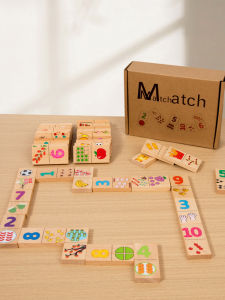 Educational Wooden Board Game: Number Dragon Puzzle Toy for Early Learning Logic Training Fun Graphic Teaching Aid