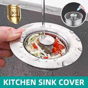 Kitchen sink Cover 304 Stainless Steel New Style Quick Drain Plug Can Filter Seal Insect Proof Dishwashing Basin Drainage Device