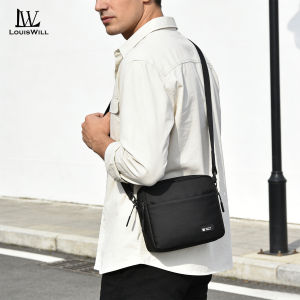 LouisWill Mens Shoulder Bag  Waterproof Messenger Bag  Oxford Cloth Bag Large Simple Casual Bag Leisure Sport Street Bag for College Student Crossbody Bag Sling Bag for Men Mens Bag