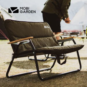 Double Seat Portable Folding Chair Aluminum Alloy Outdoor Camping Chair Lightweight Portable Recliner for Picnic And Travel