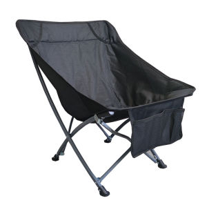 Portable Folding Chair Outdoor Leisure Fishing Chair Moon Chair Beach Camping Table Bench Backrest Recliner Iron Butterfly Chair