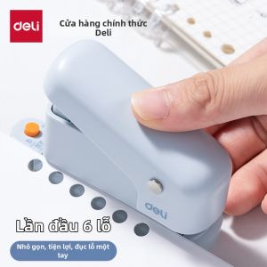 deli | Dụng Cụ Đục Lỗ 6 Lỗ Cho Giấy A4