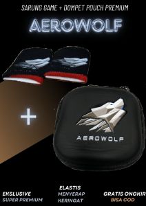 SARUNG GAME FINGER SLEVE + DOMPET POUCH PREMIUM EKSLUSIVE MOTIF AEROWOLF