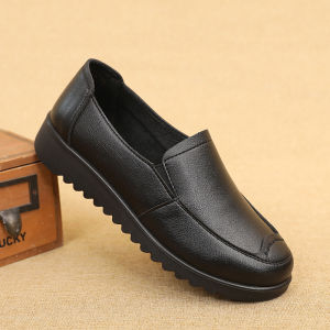 Comfortable Work Shoes for Women KFC Black Slip-On Soft Bottom Anti-Slip Waterproof Oil-Resistant Casual Fashion Single Shoes
