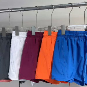Quần đùi nữ tập gym yoga pickleball 2 lớp boxer có túi kéo chất xi dù co giãn nhẹ BINSPORTS Q232