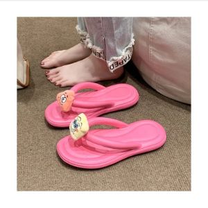 Wulove รุ่นใหม่ขายดี  รองเท้าผู้หญิง รองเท้าแตะแฟชั่น รองเท้าแตะหูหนีบ พร้อมตัวการ์ตูนติดต้าวฟองน้ำ น่ารักมาก มีให้เลือก 6สี ดำ/บานเย็น/เขียวอ่อน/เขียวเข้ม/ชมพู/ขาว จุกๆไปเลยแม่ห้ามพลาด