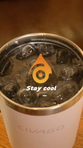 CIVAGO(20oz/30oz)กระติกน้ำเก็บความเย็นสแตนเลสความจุสูง พร้อมหลอดพับได้ ระบบไอซ์ล็อค
