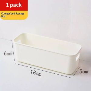Plastic Storage Box with Handle Multifunctional Desktop Organizer for Phone Case Cosmetics Stationery Bathroom Drawer Divider