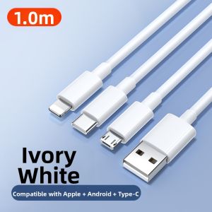 SKAMA | Multi-function Three-in-one Fast Charging Cable with Multiple Connectors