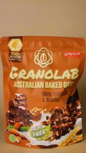 Camilan Makanan Sehat / Healthy Food Premium Granolab Australian Baked Oats 210 Gr Fruit & Nut Dark Choco & Almond Crunchy Baked Oats Original Honey