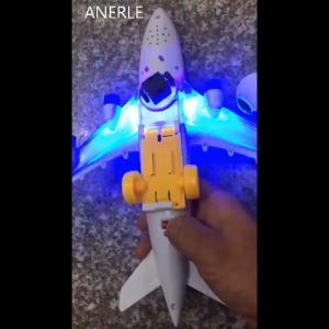 Plastic Airbus A380 Model Airplane Electric Flash Light Luminous Sound Children Kids Toys Gift