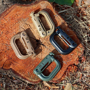 10/5/3/1PCS Outdoor Molle Carabiner D Locking Ring Plastic Clip Snap Type Ring Buckle Carabiner Keychain ITW Fastener Bag Buckle