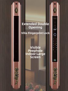AODENG | Fingerprint Lock Sunscreen Double Door Entrance