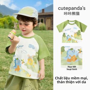 CUTEPANDAS | Áo Thun Nữ In Hình Thú Nhỏ Dễ Thương Tay Ngắn