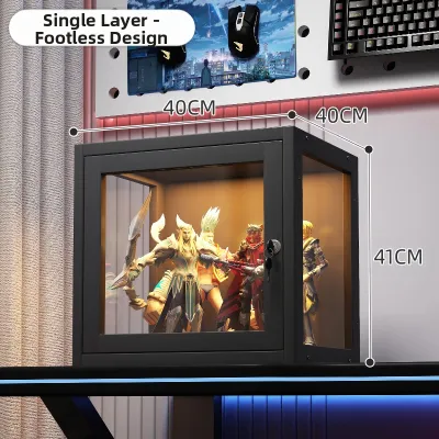 ZHUSHANXIA | Lockable Lighted Transparent Display Case