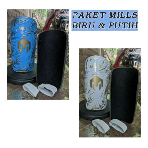 Paket 2 pasang Deker embos Shin Guard Sepak Bola Futsal