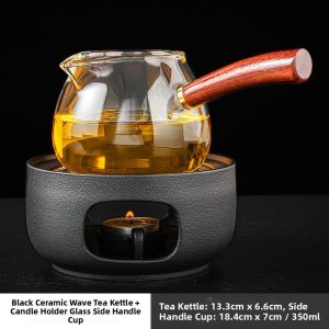 2024 New Candle Tea Ceremony Set Heating Base Tea Lamp Tea Brewing Accessories Warm Tea Pot for Tea Ceremony And Dining