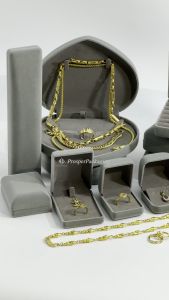 กล่องกำมะหยี่สีเทา กล่องของขวัญใส่เครื่องประดับ กล่องใส่ชุดเครื่องประดับ กล่องใส่สินสอด กล่องทองแท่ง กล่องของขวัญหัวใจ