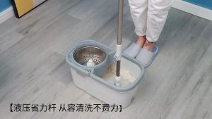 Spin mop With Spinner and Bucket Magic Tornado Mop Rectangle White Magic Spinning Mop Floor mop Floor Cleaning Flat Mop