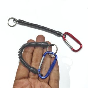 Carabiner Tali Spiral Karabiner Fishing Lanyard Quick