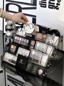 Acrylic Cosmetic Storage Box Display Stand Eye Shadow Palette Perfume Organizer Desktop Organizer Luxury Bedroom Storage Rack
