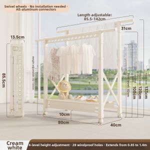 MINGZHI | Outdoor Folding Windproof Extendable Drying Rack